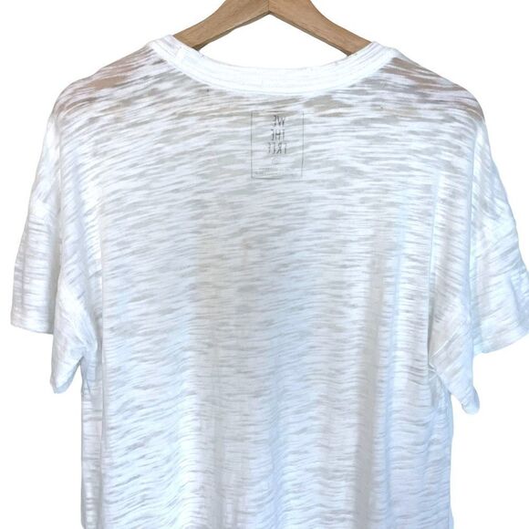 We the Free Jordan Burnout Tee In White - Picture 10 of 11